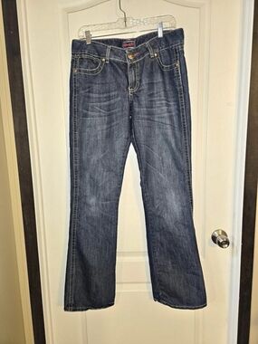 Wrangler Premium Patch Bootcut Jeans Blue Waist 34